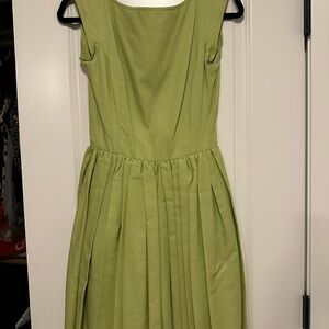 Vintage 1990’s Isaac Mizrahi plunge back pleated dress
